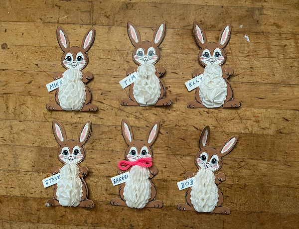 Vintage Beistle Paper Easter Bunny’s