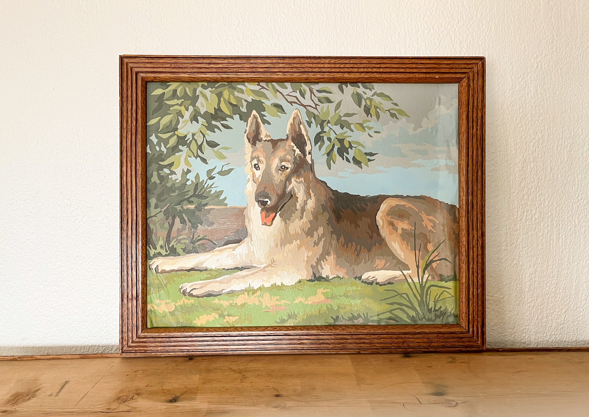 German Shepherd Paint by Number Painting