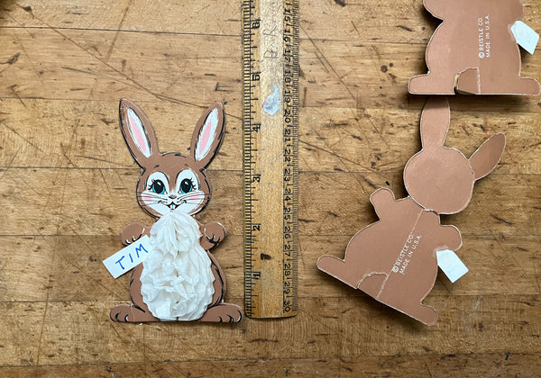 Vintage Beistle Paper Easter Bunny’s